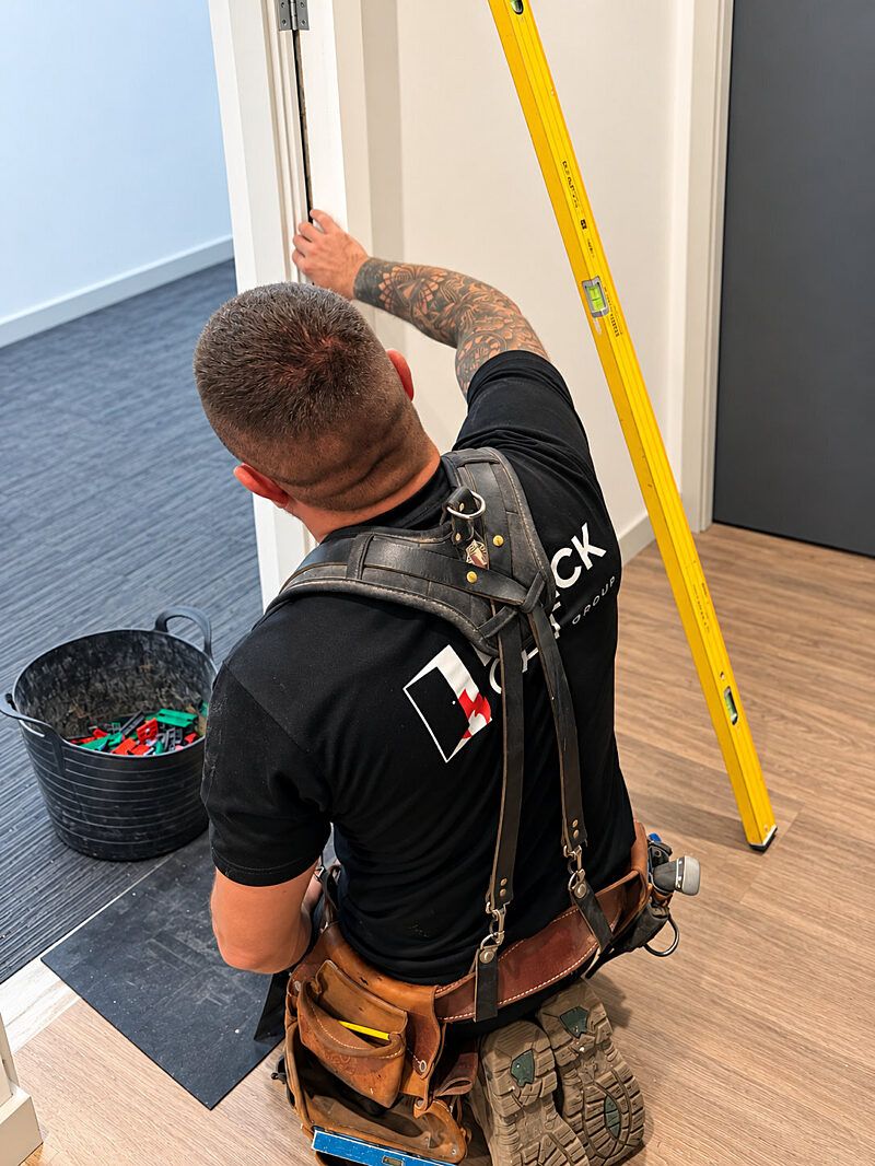 Fire door installation 3