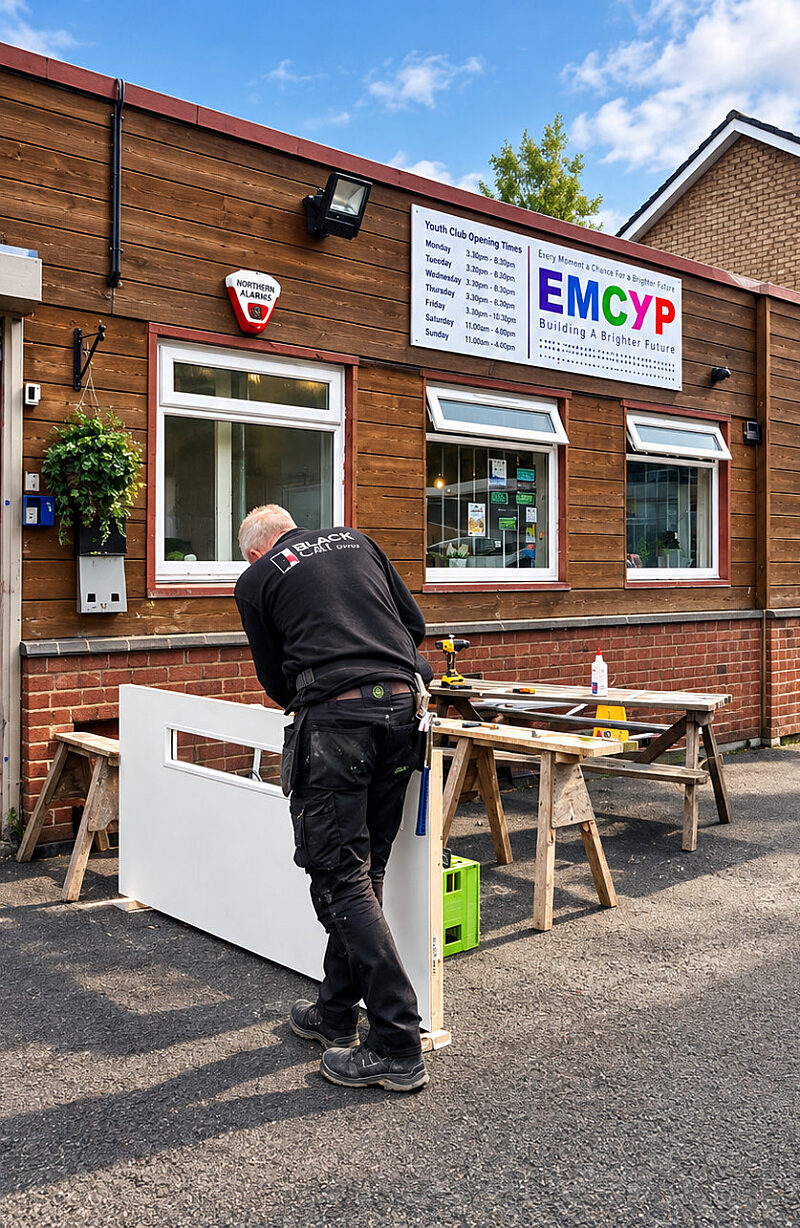 Fire door installation 1